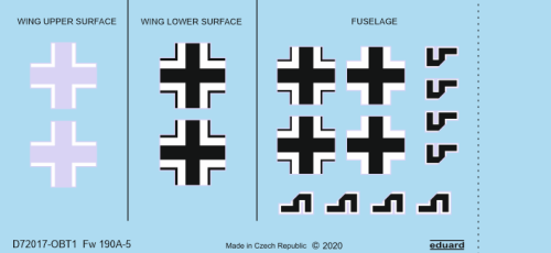 Go to product EDUARD D72017 - 1:72 Fw 190A-5 national insignia
