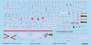 EDUARD D48046 - 1:48 F-104J Eikó stencils