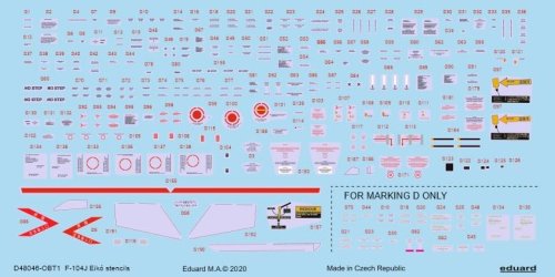 Go to product EDUARD D48046 - 1:48 F-104J Eikó stencils