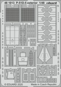 EDUARD 481013 - 1:48 P-51D-5 exterior