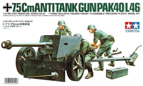 Go to product TAMIYA 35047 - 1:35 PAK40/L46 Antitank 7,5cm Gun