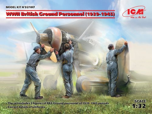 Go to product ICM 32107 - 1:32 WWII British Ground Personnel (1939-1945)