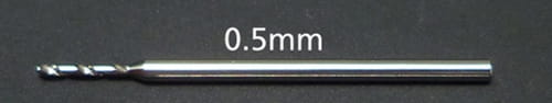 Go to product TAMIYA 74116 - 0,5 mm drill with 1mm shank.