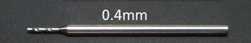 Go to product TAMIYA 74115 - 0,4 mm drill with 1mm shank.