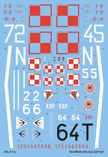Go to product TECHMOD 32073 - 1:32 PZL P.11c