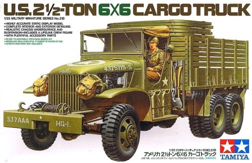 Go to product TAMIYA 35218 - 1:35 U.S. 2 -Ton 6x6 Cargo Truck