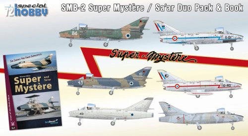 Go to product SPECIAL HOBBY 72417 - 1:72 SMB-2 Super Mystere Duo Pack & Book
