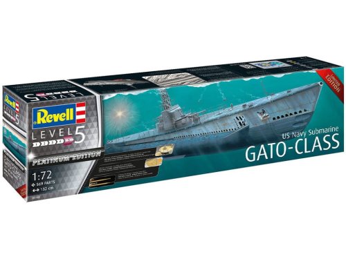 Go to product REVELL 05168 - 1:72 US Navy Submarine Gato Class - Platinum Edition