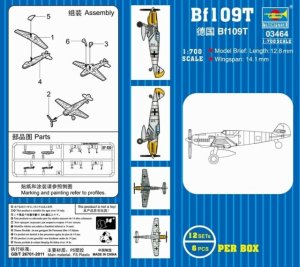 TRUMPETER 03464 - 1:700 Messerschmitt Bf 109T