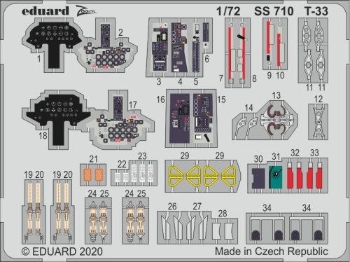 Go to product EDUARD SS710 - 1:72 T-33