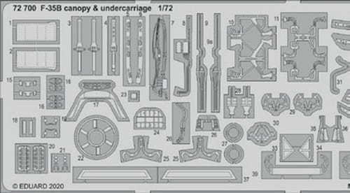Go to product EDUARD 72700 - 1:72 F-35B canopy & undercarriage