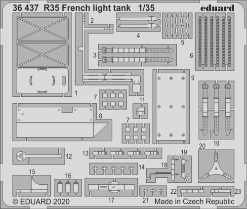 Go to product EDUARD 36437 - 1:35 R35 French light tank