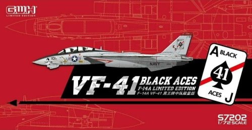 Go to product GREAT WALL HOBBY S7202 - 1:72 F-14A Tomcat US Navy VF-41 Black Aces - Limited Edition