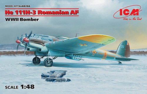 Go to product ICM 48266 - 1:48 Heinkel He 111H-3 Romanian AF WWII Bomber