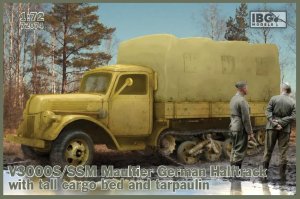 IBG 72074 - 1:72 V3000S/SSM Maultier German Halftrack with tall cargo bed and tarpaulin