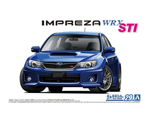 Go to product AOSHIMA 05834 - 1:24 Subaru  Impreza WRX STI