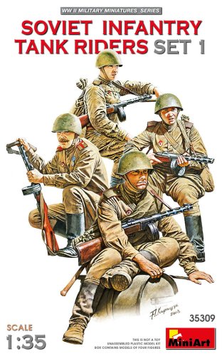 Go to product MINIART 35309 - 1:35 Soviet Infantry Tank Riders set 1