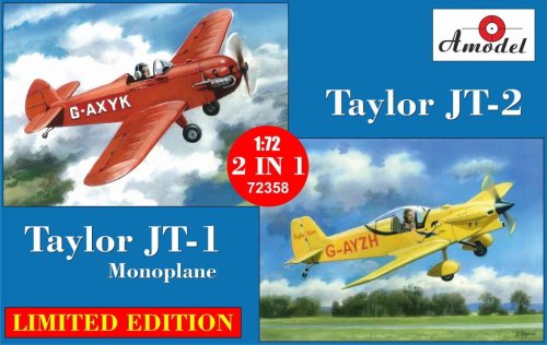 Go to product AMODEL 72358 - 1:72 Taylor JT-1 Monoplane & Taylor JT-2