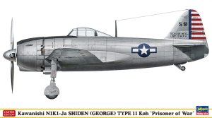 HASEGAWA SP447 52247 - 1:48 Kawanishi N1K1-Ja Shiden Type11-Koh Prisoner of War