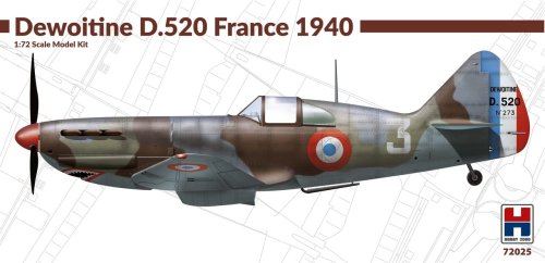 Go to product HOBBY 2000 72025 - 1:72 Dewoitine D.520 France 1940