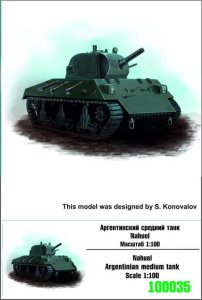 ZEBRANO Z100-035 - 1:100 Nahuel Argentinian medium tank
