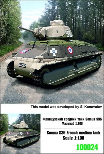 Go to product ZEBRANO Z100-024 - 1:100 Somua S35