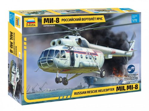 Go to product ZVEZDA 7254 - 1:72 Mil Mi-8 Russian Rescue Helicopter
