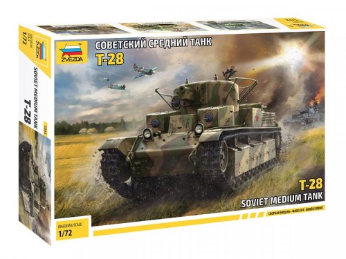 Go to product ZVEZDA 5064 - 1:72 T-28 Soviet Medium Tank