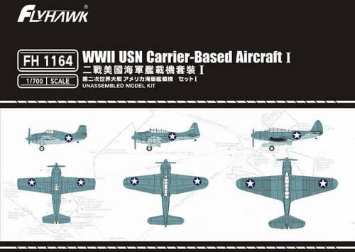 Go to product FLYHAWK 1164 - 1:700 WWII USN Carrier-based Aircraft I
