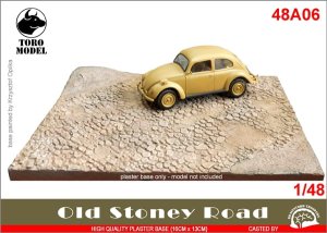 TORO MODEL 48A06 - 1:48 Old Stoney Road - plaster base - 16x13cm