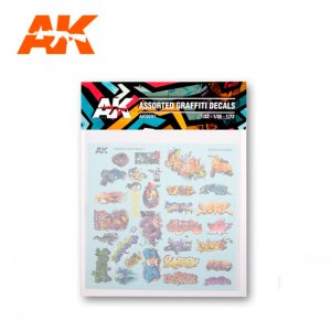 AK INTERACTIVE 9091 Decals: Assorted Graffiti