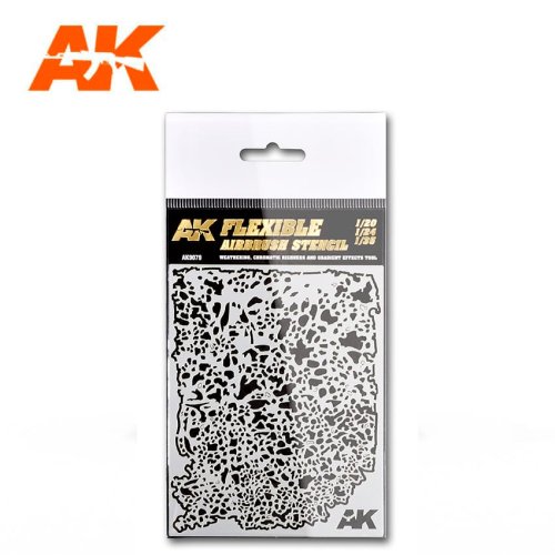 Go to product AK INTERACTIVE 9079 Flexible Airbrush Stencil 1:20 / 1:24 / 1:35