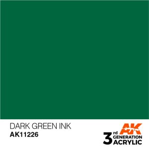 AK INTERACTIVE 11226 - Acrylic paint Dark Green INK 17ml