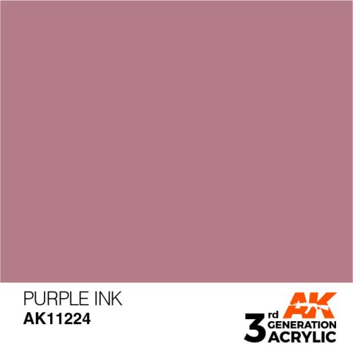 Go to product AK INTERACTIVE 11224 - Acrylic paint Purple INK 17ml
