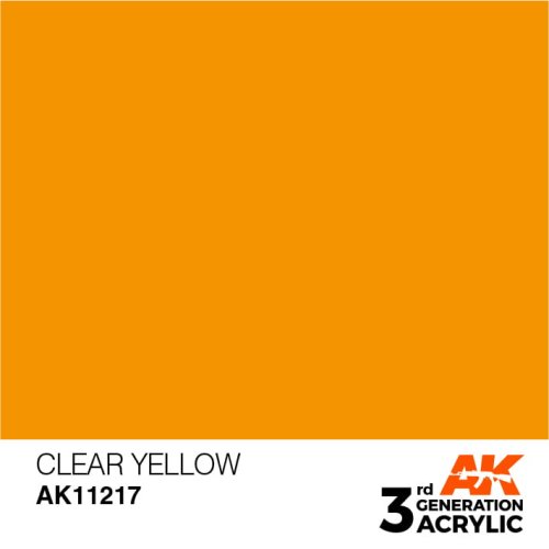 Go to product AK INTERACTIVE 11217 - Acrylic paint Clear Yellow 17ml