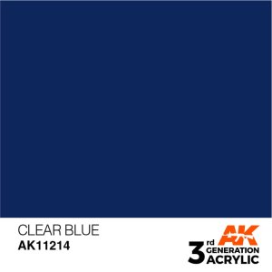 AK INTERACTIVE 11214 - Acrylic paint Clear Blue 17ml