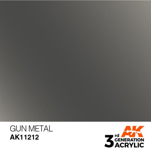 Go to product AK INTERACTIVE 11212 - Acrylic paint Gun Metal 17ml