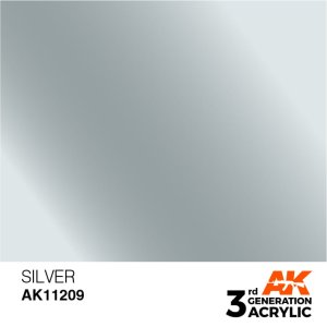 AK INTERACTIVE 11209 - Acrylic paint Silver 17ml