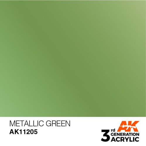 Go to product AK INTERACTIVE 11205 - Acrylic paint Metallic Green 17ml
