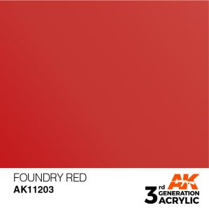 AK INTERACTIVE 11203 - Acrylic paint Foundry Red 17ml
