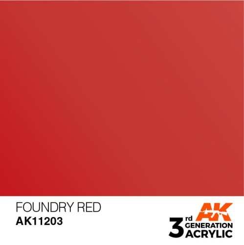 Go to product AK INTERACTIVE 11203 - Acrylic paint Foundry Red 17ml