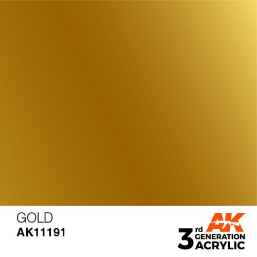 Go to product AK INTERACTIVE 11191 - Acrylic paint Gold 17ml