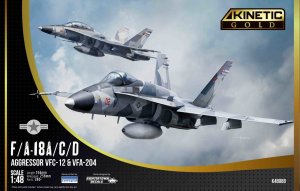KINETIC 48088 - 1:48 F/A-18A/C/D Aggressor VFC-12 & VFA-204