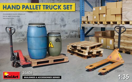 Go to product MINIART 35606 - 1:35 Hand Pallet Truck set