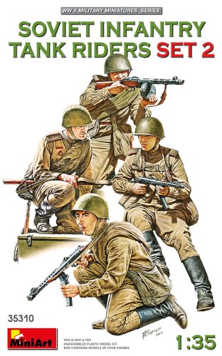Go to product MINIART 35310 - 1:35 Soviet Infantry Tank Riders Set 2