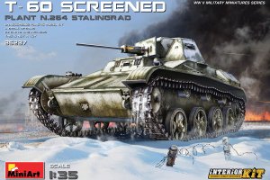 MINIART 35237 - 1:35 T-60 Screened (Plant No. 264 Stalingrad) w/ Interior Kit