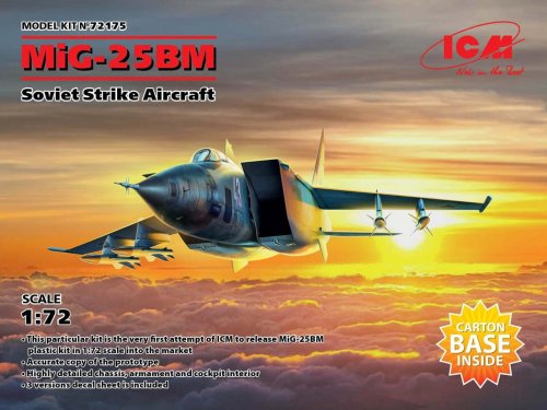 Go to product ICM 72175 - 1:72 MiG-25 BM Soviet Strike Aircraft