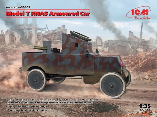 Go to product ICM 35669 - 1:35 Model T RNAS Armoured Car