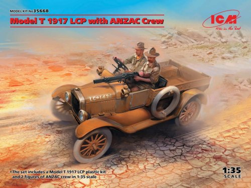 Go to product ICM 35668 - 1:35 Model T 1917 LCP with ANZAC Crew