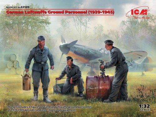 Go to product ICM 32109 - 1:32 German Luftwaffe Ground Personnel (1939-1945)